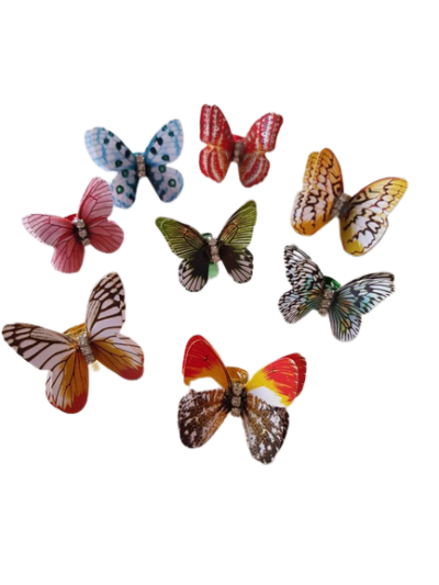 Motylki z zaciskowym metalowym uchwytem