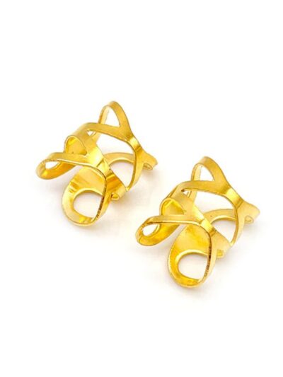 Złote zaciski, biżuteria na warkoczyki, dredy, dredloki (9×12)