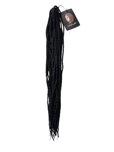 Twisty senegalskie – czarny