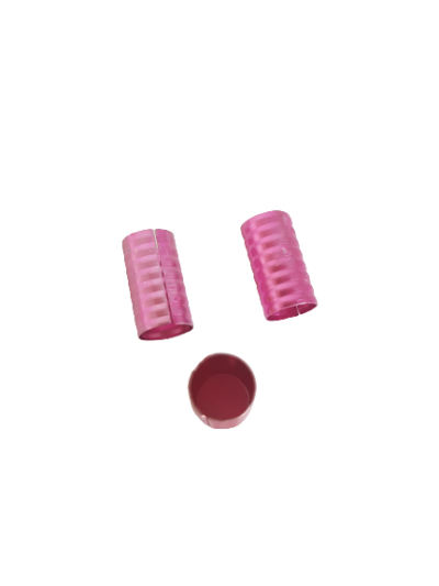 Różowe zaciskowe, długie, pełne koraliki, idealne na warkoczyki, dredloki, dredy, cornrows