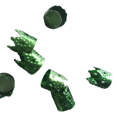 Zielone zaciskowe koraliki w kształcie korony, idealne na warkoczyki, dredloki, dredy, cornrows