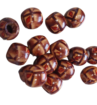 Małe drewniane koraliki