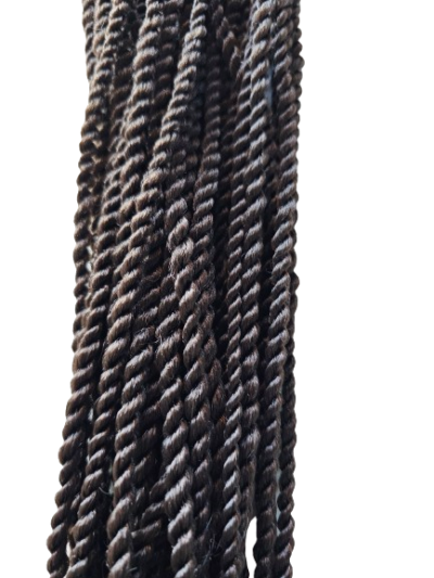 Twisty senegalskie – ciemny brąz