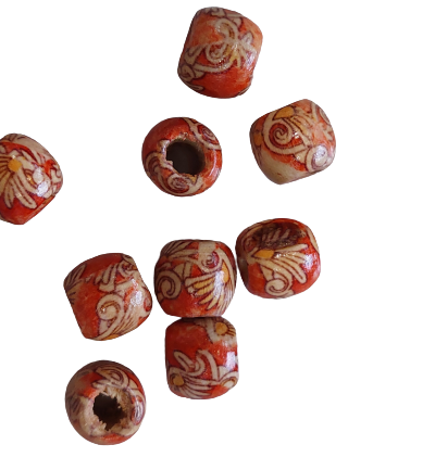 Małe drewniane koraliki
