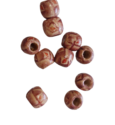 Małe drewniane koraliki