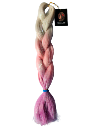 Brokat blond – róż – róż