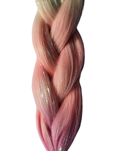 Brokat blond – róż – róż