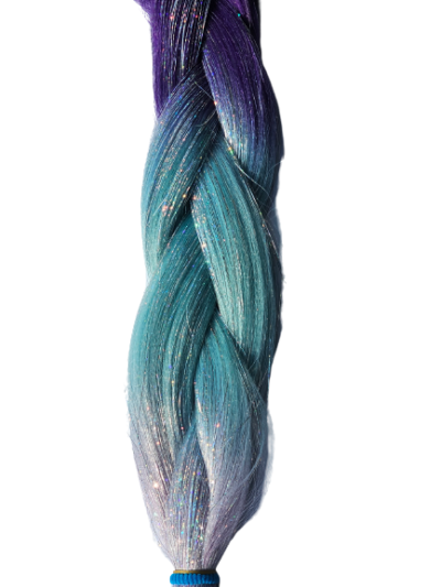 Brokat fiolet – niebieski – fiolet