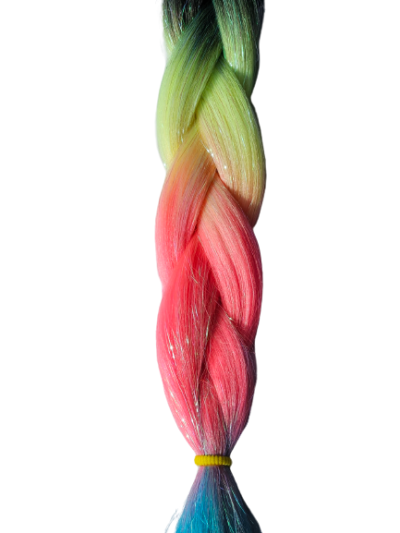 Brokat czarny – żółty neon – róż – niebieski