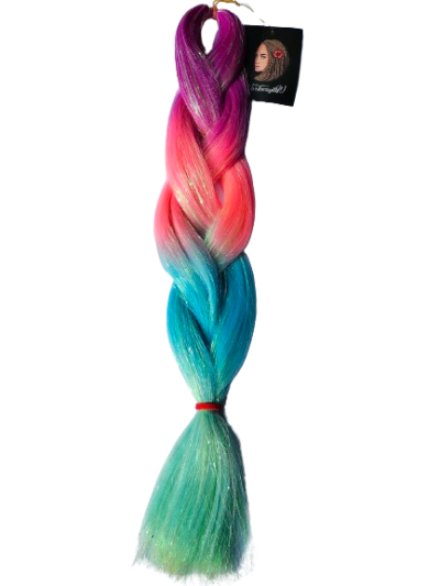 Brokat amarant – róż – niebieski – zielony