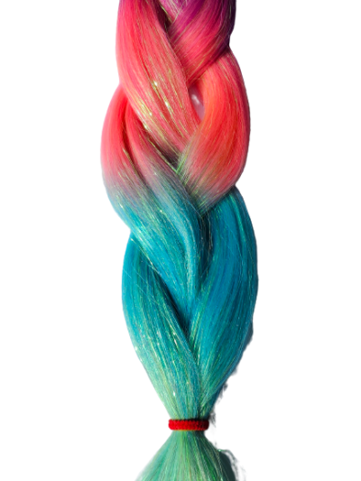 Brokat amarant – róż – niebieski – zielony