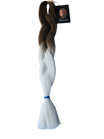 Ombre – brąz – biały