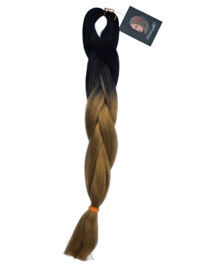 Ombre – czarno – miodowy