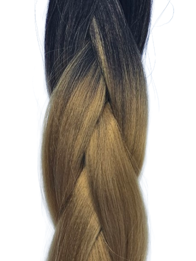 Ombre – czarno – miodowy