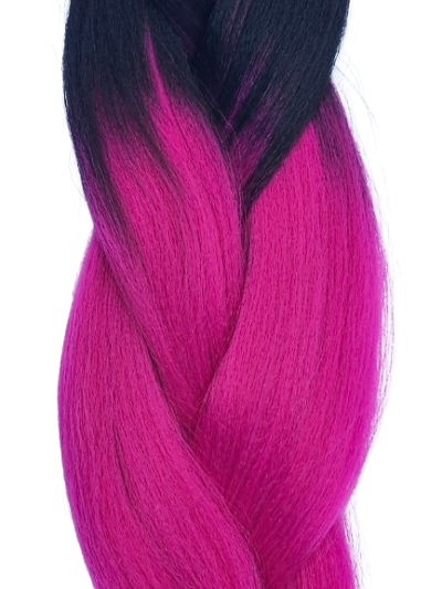 Ombre – czarny – amarant