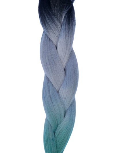 Ombre – czarny – szary – zielony