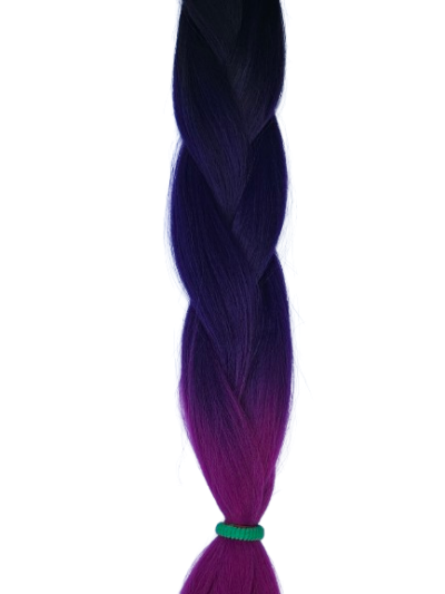 Ombre – czarny – fiolet – amarant