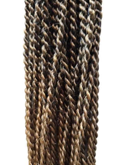 Twisty senegalskie – czarny – miodowy