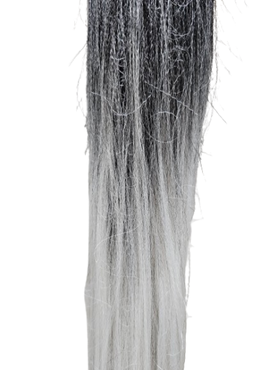 Easy braid – czarny – srebrny blond