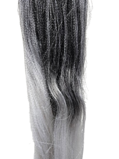 Czarno/srebrny – srebrny blond